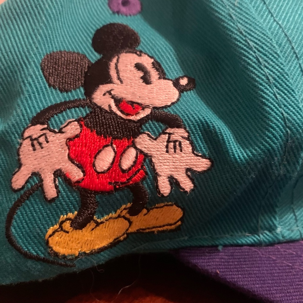 VTG Disney Mickey Mouse Big M Spellout Snapback - Picture 4 of 8